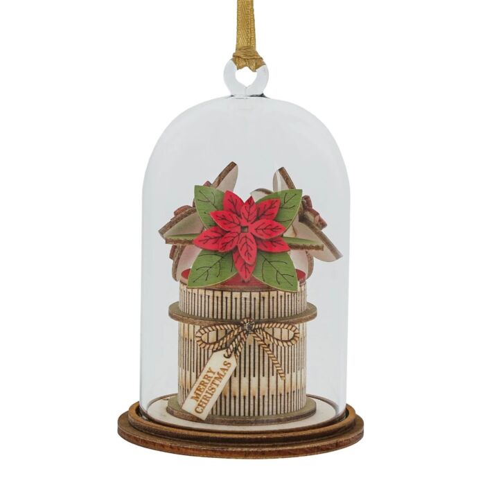 Kloche Christmas Poinsettia Hanging Ornament
